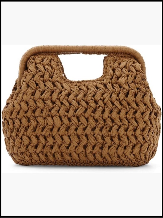 Handbags - Straw Clutch Purse Summer Beach Woven Bags Top Handle Crossbody Woven Shoulder